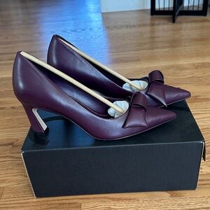 Naturalizer Plum Emery Bow Pumps